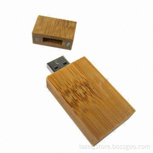 Wooden and Bamboo Bootable USB Flash Drive, Various Housings Available